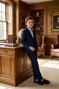Bild in Galerie-Betrachter laden, Boys Navy Classic 2-Piece Suit