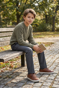 Bild in Galerie-Betrachter laden, Boys Charcoal Grey Tailored Dress Pants