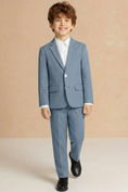 Bild in Galerie-Betrachter laden, Boys Dusty Blue Suit for Weddings with Notch Lapel