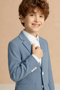 Bild in Galerie-Betrachter laden, Boys Dusty Blue Suit for Weddings with Notch Lapel