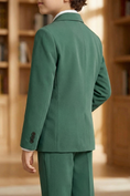 Bild in Galerie-Betrachter laden, Boys Emerald Green 2-Piece Suit for Chateau Weddings & Garden Events