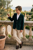 Load image into Gallery viewer, Boys Emerald Green Corduroy Blazer for Holiday Weddings & Formal Gatherings
