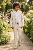 Load image into Gallery viewer, Boys Ivory Classic 2-Piece Suit Jacket & Pants Set