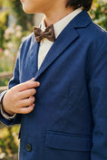 Bild in Galerie-Betrachter laden, Boys Navy Blue Fish-mouth Collar Single-breasted Blazer