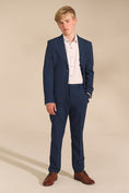 Bild in Galerie-Betrachter laden, Boys Navy Blue Blazer for Modern Weddings & Formal Receptions
