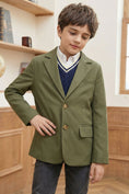 Load image into Gallery viewer, Boys Olive Green Blazer for Rustic Garden Weddings