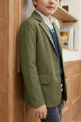 Load image into Gallery viewer, Boys Olive Green Blazer for Rustic Garden Weddings