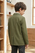 Load image into Gallery viewer, Boys Olive Green Blazer for Rustic Garden Weddings