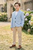 Bild in Galerie-Betrachter laden, Boys Sky Blue Blazer for Casual Garden Weddings