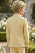 Bild in Galerie-Betrachter laden, Boys Lemon Yellow Double-breasted Blazer