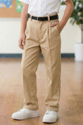 Bild in Galerie-Betrachter laden, Boys Khaki Pleated Trousers