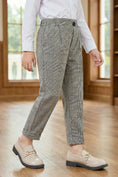 Load image into Gallery viewer, Boys Houndstooth Plaid Trousers