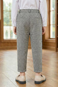 Load image into Gallery viewer, Boys Houndstooth Plaid Trousers