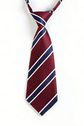 Cargar la imagen en la vista de la galería, Boys Classic Color-blocked Striped Tie