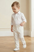 Load image into Gallery viewer, Boys White Checkered Trousers