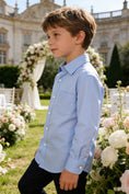 Cargar la imagen en la vista de la galería, Boys Light Blue Formal Dress Shirt