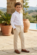 Load image into Gallery viewer, Boys Beige Tailored Trousers
