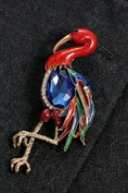 Cargar la imagen en la vista de la galería, Boys Rhinestones Flamingo Brooch