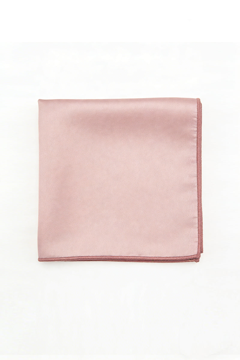 Boys Dusty Rose Satin Pocket Square