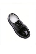Load image into Gallery viewer, Boys Black Patent Leather Brogue Dress Shoes