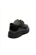 Load image into Gallery viewer, Boys Black Patent Leather Brogue Dress Shoes
