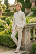 Load image into Gallery viewer, Boys' Low-Key Yet Luxurious Round-Neck Two-Piece Suit