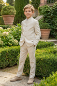 Load image into Gallery viewer, Boys' Low-Key Yet Luxurious Round-Neck Two-Piece Suit