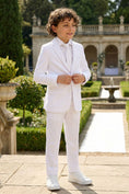 Bild in Galerie-Betrachter laden, Boys White 2-Piece Suit for Ballroom Weddings