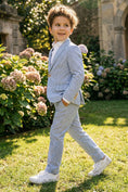 Bild in Galerie-Betrachter laden, Boys Seersucker Stripe 2-Piece Suit