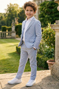 Bild in Galerie-Betrachter laden, Boys Seersucker Stripe 2-Piece Suit