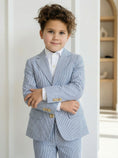 Bild in Galerie-Betrachter laden, Boys Seersucker Stripe 2-Piece Suit