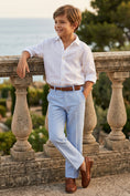 Bild in Galerie-Betrachter laden, Boys Light Blue Tailored Trousers