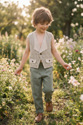 Load image into Gallery viewer, Boys Tea Green Simple Pants