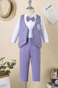Load image into Gallery viewer, Boys Light Purple 2-piece Set