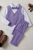 Bild in Galerie-Betrachter laden, Boys Lavender Vest & Trousers 2-Piece Suit