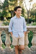 Bild in Galerie-Betrachter laden, Boys Light Blue Striped Dress Shirt