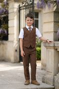 Bild in Galerie-Betrachter laden, Brown Plaid 2-Piece Set