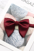 Load image into Gallery viewer, Boys Dusty Blue Satin Bow Tie for Weddings
