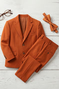 Bild in Galerie-Betrachter laden, Boys Rust Orange 3-Piece Suit
