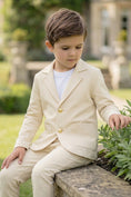 Bild in Galerie-Betrachter laden, Boys Cream 2-piece Suit for Weddings