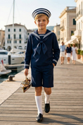 Bild in Galerie-Betrachter laden, Dark Blue Striped Shirt 2-Piece Set