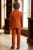 Bild in Galerie-Betrachter laden, Boys Rust Orange 3-Piece Suit