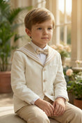 Load image into Gallery viewer, Boys Ivory & Beige 2-piece Suit