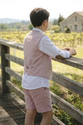 Bild in Galerie-Betrachter laden, Light Pink V-neck Single-Breasted 2-Piece Set