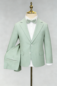 Bild in Galerie-Betrachter laden, Boys Sage Green Pinstripe 2-piece Suit