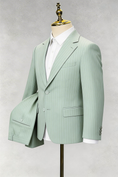 Bild in Galerie-Betrachter laden, Boys Sage Green Pinstripe 2-piece Suit