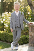 Bild in Galerie-Betrachter laden, Boys Grey 3-Piece Suit for Garden Weddings