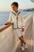 Charger l'image dans la visionneuse de la galerie, Boys White Sailor Collar 2-Piece Suit