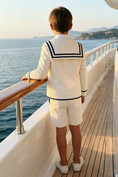 Charger l'image dans la visionneuse de la galerie, Boys White Sailor Collar 2-Piece Suit