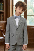 Charger l'image dans la visionneuse de la galerie, Boys Light Grey 2-Piece Suit for Weddings